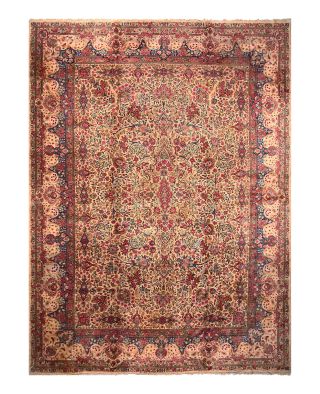 Cyrus Artisan Antique Persian Lavar Kerman Rug