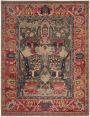 Cyrus Artisan Simone SMN-03 Rugs - Green/Coral