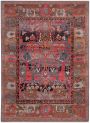 Cyrus Artisan Simone SMN-03 Rugs - Blue/Coral